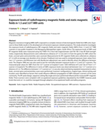 Exposure levels of radiofrequency magnetic fields and static magnetic fields in 1.5 and 3.0 T MRI units