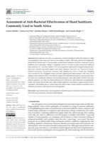 Assessment of Anti-Bacterial Effectiveness of Hand Sanitizers Commonly Used in South Africa