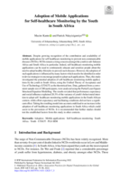 Adoption of Mobile Applications for Self-healthcare Monitoring by the Youth in South Africa