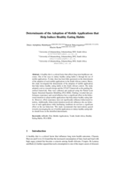 Determinants of the Adoption of Mobile Applications that Help Induce Healthy Eating Habits