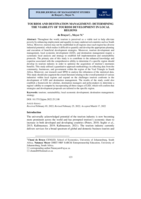 TOURISM AND DESTINATION MANAGEMENT: DETERMINING THE VIABILITY OF TOURISM DEVELOPMENT IN LOCAL REGIONS
