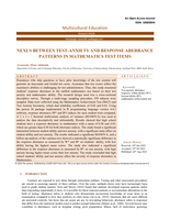 NEXUS BETWEEN TEST-ANXIETY AND RESPONSE ABERRANCE PATTERNS IN MATHEMATICS TEST ITEMS