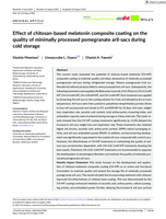 Effect of chitosan-based melatonin composite coating on the quality of minimally processed pomegranate aril-sacs during cold storage