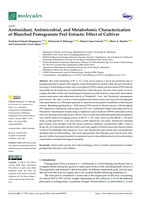 Antioxidant, Antimicrobial, and Metabolomic Characterization of Blanched Pomegranate Peel Extracts: Effect of Cultivar