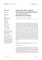 Nanoscale metal-organic frameworks as photosensitizers and nanocarriers in photodynamic therapy