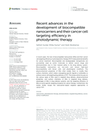 Recent advances in the development of biocompatible nanocarriers and their cancer cell targeting efficiency in photodynamic therapy