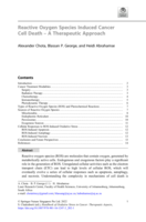 Reactive Oxygen Species Induced Cancer Cell Death – A Therapeutic Approach