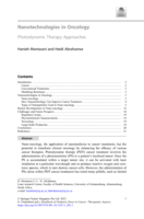 Nanotechnologies in Oncology Photodynamic Therapy Approaches