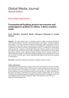 Transnational hashtag protest movements and emancipatory politics in Africa: A three country study