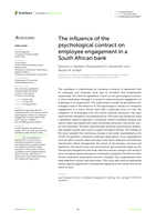 The influence of the psychological contract on employee engagement in a South African bank