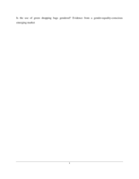 Is the use of green shopping bags gendered? Evidence from a gender equality conscious emerging market