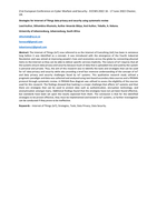 Strategies for Internet of Things data privacy and security using systematic review