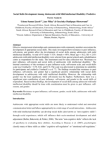 Social Skills Development Among Adolescents with Mild Intellectual Disability: Predictive Factor Analysis