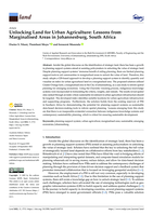 Unlocking Land for Urban Agriculture: Lessons from Marginalised Areas in Johannesburg, South Africa