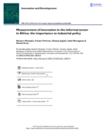 Measurement of innovation in the informal sector in Africa: the importance to industrial policy