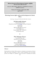 Housing, human rights and social development in South Africa
