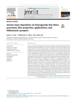 Atomic layer deposition of chalcogenide thin films: processes, film properties, applications, and bibliometric prospect