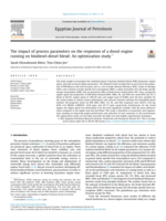 The impact of process parameters on the responses of a diesel engine running on biodiesel-diesel blend: An optimization study