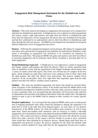 Engagement Risk Management Instrument for the Zimbabwean Audit Firms