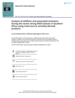 Analysis of wildfires and associated emissions during the recent strong ENSO phases in Southern Africa using multi-source remotely-derived products