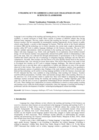 UTILISING ICT TO ADDRESS LANGUAGE CHALLENGES IN LIFE SCIENCES CLASSROOMS
