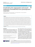Accelerating skin regeneration and wound healing by controlled ROS from photodynamic treatment