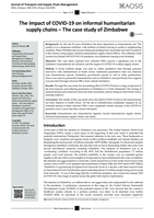 The impact of covid-19 on informal humanitarian supply chains - The case study of Zimbabwe