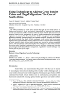 Using Technology to Address Cross-Border Crime and Illegal Migration: The Case of South Africa
