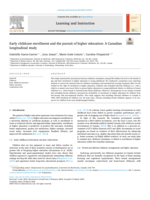 Early childcare enrollment and the pursuit of higher education: A Canadian longitudinal study