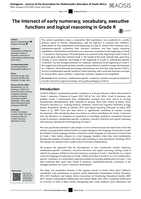 The intersect of early numeracy, vocabulary, executive functions and logical reasoning in Grade R