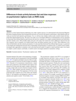 Differences in brain activity between fast and slow responses on psychomotor vigilance task: an fNIRS study
