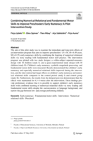 Combining Numerical Relational and Fundamental Motor Skills to Improve Preschoolers' Early Numeracy: A Pilot Intervention Study