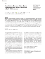 Associations Between Video Game Engagement and ADHD Symptoms in Early Adolescence
