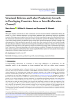Structural Reforms and Labor Productivity Growth in Developing Countries: Intra or Inter-Reallocation Channel?