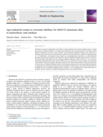 Agro-industrial wastes as corrosion inhibitor for 2024-T3 aluminum alloy in hydrochloric acid medium