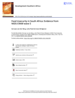 Food insecurity in South Africa: Evidence from NIDS-CRAM wave 5