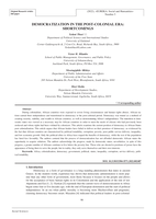 DEMOCRATIZATION IN THE POST-COLONIAL ERA: SHORTCOMINGS