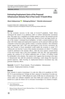 Estimating Employment Gains of the Proposed Infrastructure Stimulus Plan in Post-Covid-19 South Africa