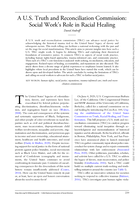 A U.S. Truth and Reconciliation Commission: Social Work’s Role in Racial Healing