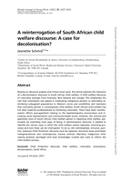 A reinterrogation of South African child welfare discourse: A case for decolonisation?