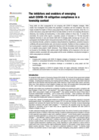 The inhibitors and enablers of emerging adult COVID-19 mitigation compliance in a township context