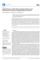 Fractal Theory in Thin Films: Literature Review and Bibliometric Evidence on Applications and Trends