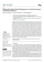 Sustainable Supply Chain Management in a Circular Economy: A Bibliometric Review