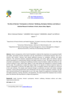 The Role of Workers' Participation on Workers' Wellbeing, Workplace Wellness and Safety at Selected Research Institutes in Ilorin, Kwara State, Nigeria