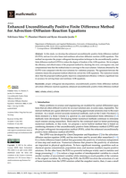 Enhanced Unconditionally Positive Finite Difference Method for Advection-Diffusion-Reaction Equations