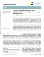 Carbon-economic biosynthesis of poly-2-hydrobutanedioic acid driven by nonfermentable substrate ethanol