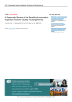 A Systematic Review of the Benefits of Automation Inspection Tools for Quality Housing Delivery