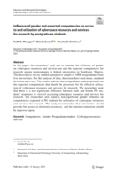 Influence of gender and expected competencies on access to and utilization of cyberspace resources and services for research by postgraduate students