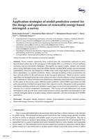 Application Strategies of Model Predictive Control for the Design and Operations of Renewable Energy-Based Microgrid: A Survey