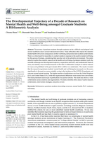 The Developmental Trajectory of a Decade of Research on Mental Health and Well-Being amongst Graduate Students: A Bibliometric Analysis